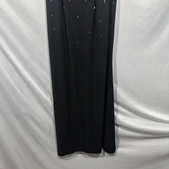NWT Mac Duggal [ 10 ] 2260 High Neck Sleeveless Beaded Jersey Fitted Gown J1811 - Picture 11 of 15